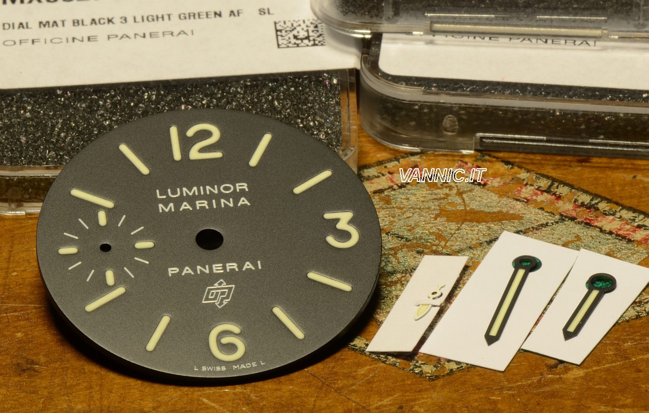 WatchNet Watch Parts FS Panerai Pam005 Dial Hands set NEW